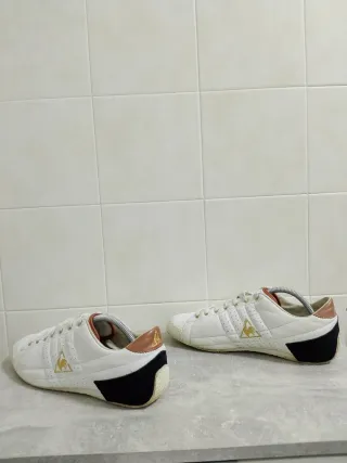 Le Coq Sportif Sneakers Bianche Oro Uomo