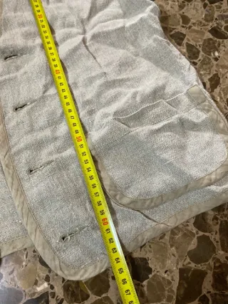 Chaleco Retro Vintage Crema 90s Talla M