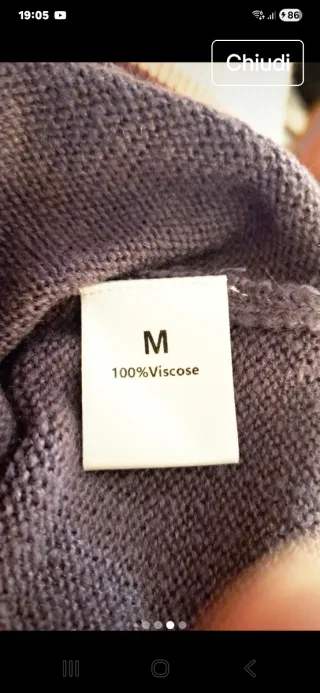 Maglione donna viola e rosa