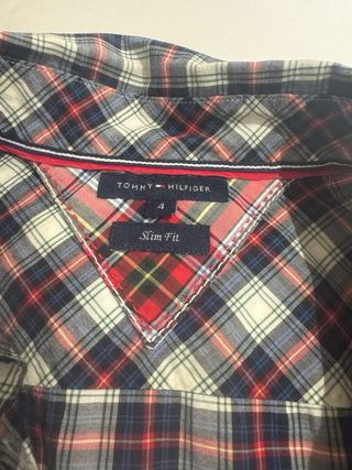 Blusa Tommy Hilfiger cuadros Talla 4