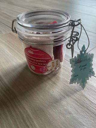 Calze Natale Pan di Zenzero in Barattolo