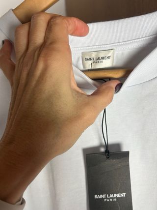 Camiseta Saint Laurent Blanca