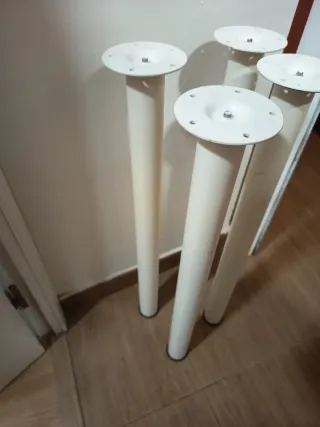 4 Patas Ikea Metal Blancas