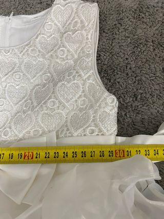Vestito cerimonia bimba 4 anni bianco