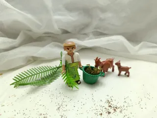 Playmobil Mercader Pastor con Cabras