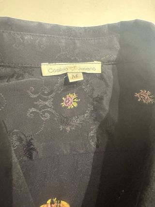 Blusa Casilda y Jimena Jacquard Marino T M