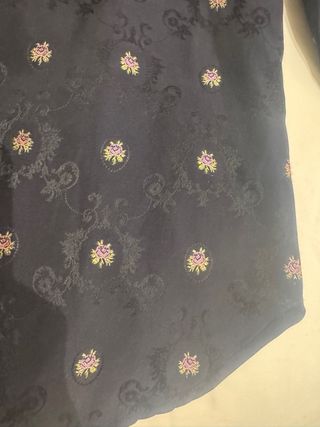 Blusa Casilda y Jimena Jacquard Marino T M