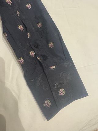 Blusa Casilda y Jimena Jacquard Marino T M