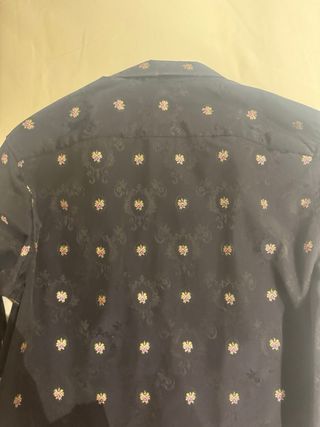 Blusa Casilda y Jimena Jacquard Marino T M