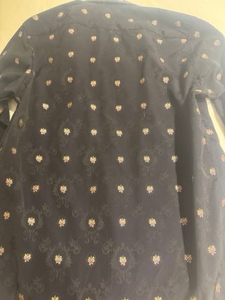 Blusa Casilda y Jimena Jacquard Marino T M