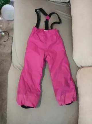 Mono de esquí rosa niña T5