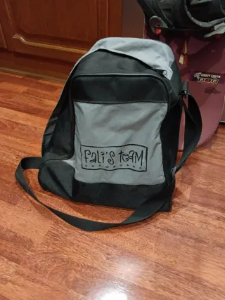 Tabla y botas de snowboard