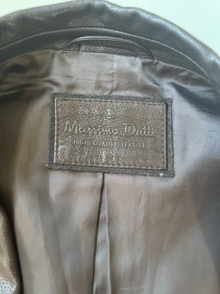 Americana de piel Massimo Dutti