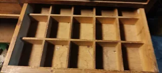 Mostrador de madera maciza