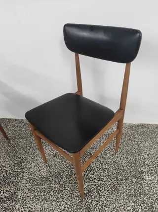 Lote 4 Sillas Mid-Century vintage