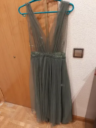 Vestido de fiesta verde