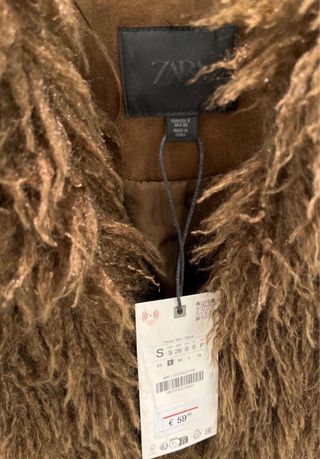 Cazadora Zara efecto pelo doble faz