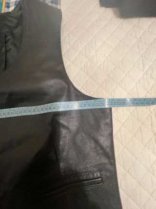 Gilet uomo vera pelle nero