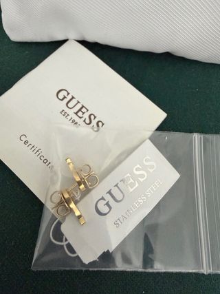 Pendientes Guess Dorados Acero Inoxidable