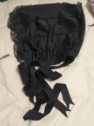 Delantal Fallera Valenciana Negro