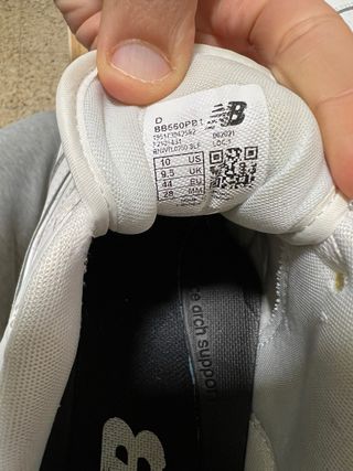 New Balance 550 Gris/Blanco Talla 44