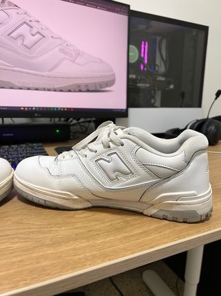 New Balance 550 Gris/Blanco Talla 44