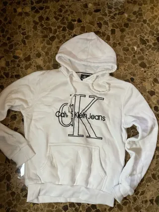 Sudadera Calvin Klein Blanca Negra Y2K