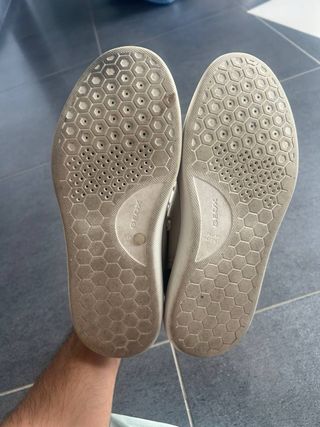 Scarpe/sneakers Geox bianche uomo con lacci n. 39