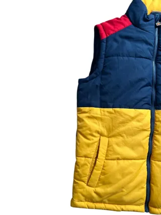 Chaleco ellesse azul y amarillo