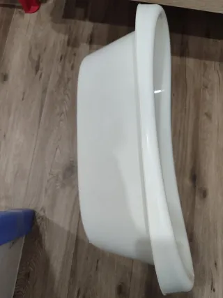 Bañera bebé blanca con antideslizante