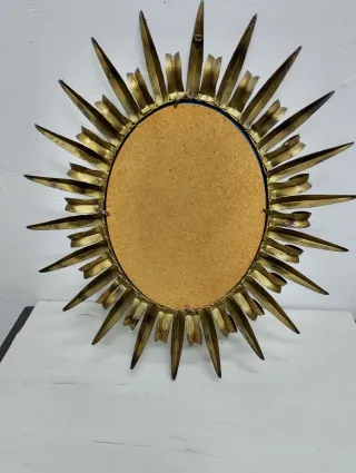 Espejo Sol Vintage Dorado