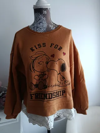 Sudadera Zara Snoopy Talla S o (13-14 años)