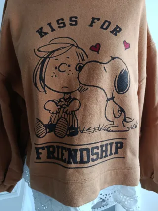 Sudadera Zara Snoopy Talla S o (13-14 años)