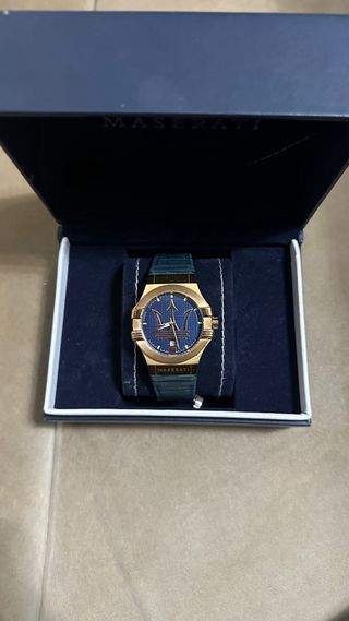 Reloj Maserati Azul y Dorado