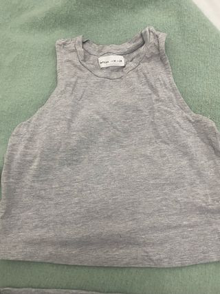 Conjunto Lefties Top y Falda Gris Talla M