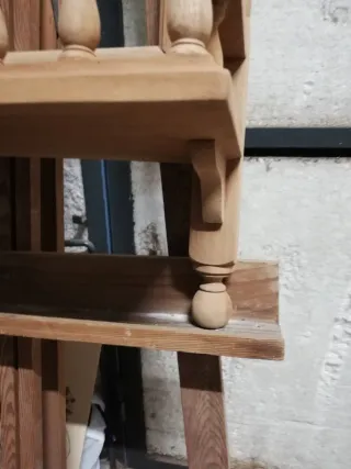 Repisa Espejo Madera Caoba