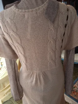 Abito in mohair con camicia.