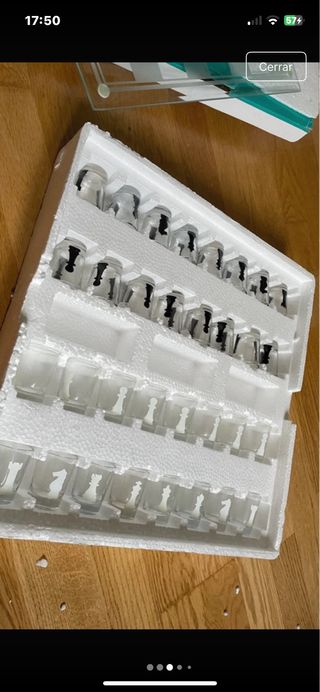 Juego Ajedrez Chupito Cristal 35x35cm