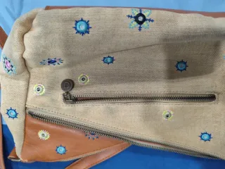 Bolso Desigual Beige Multicolor