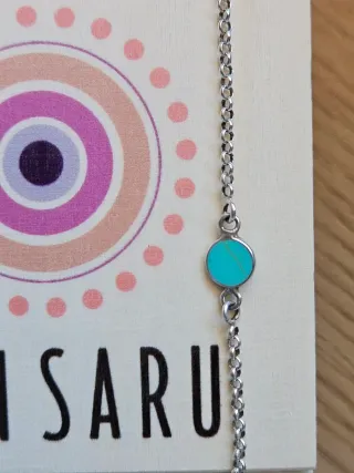 Pulsera piedra turquesa plata 925 san saru