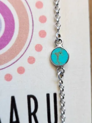 Pulsera piedra turquesa plata 925 san saru