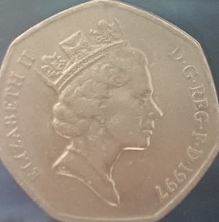 3 Monedas 50 Peniques 1997