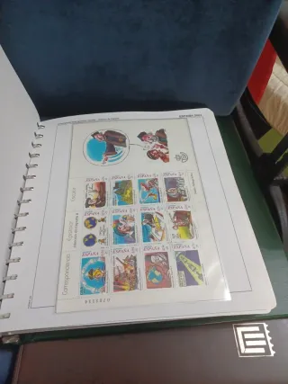 Hoja Sellos España 2001