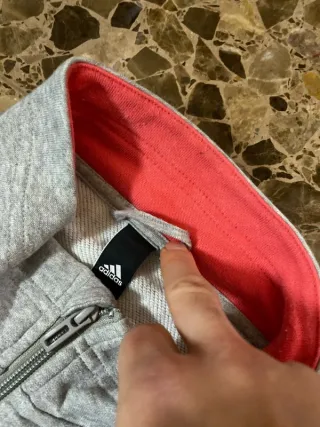 Chaqueta Adidas Gris y Rosa Talla M