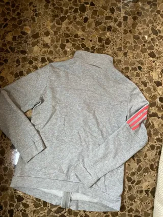 Chaqueta Adidas Gris y Rosa Talla M