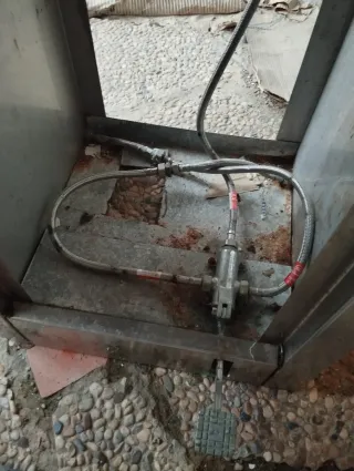 Lavamanos de acero inoxidable con mueble