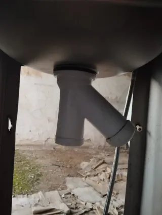 Lavamanos de acero inoxidable con mueble