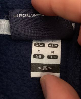 Sudadera con capucha Umbro azul Talla M