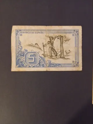 Billetes 5 y 100 pesetas 1937 Bilbao