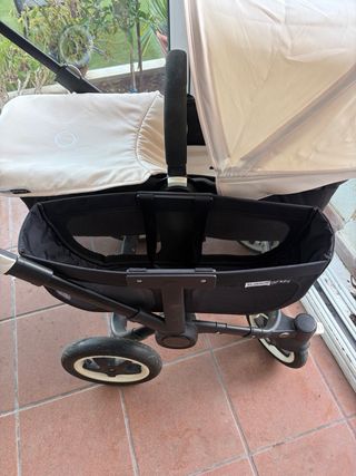 Carrito Gemelar Bugaboo Beige y Rosa